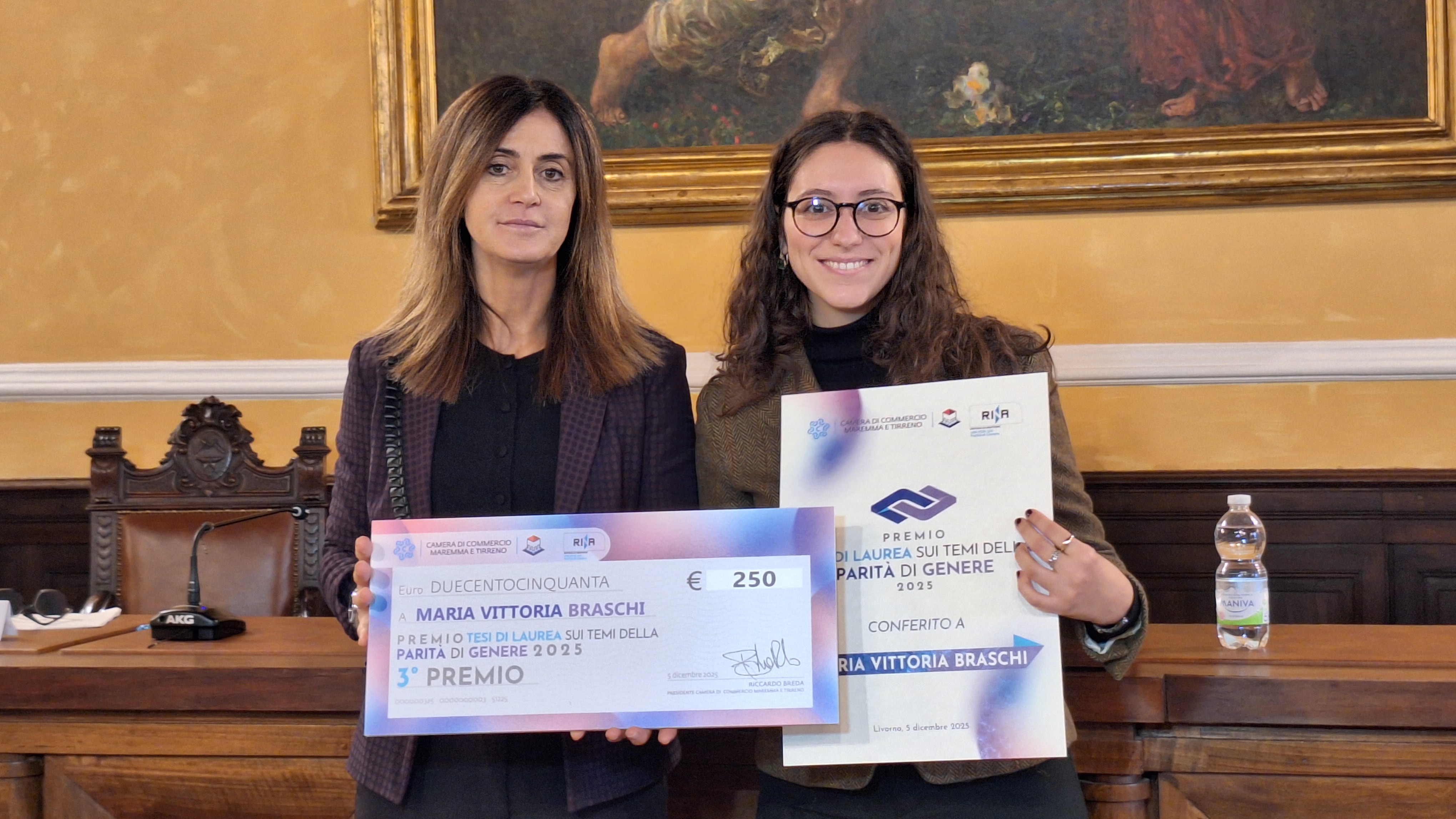 Premio Tesi di laurea sui temi della parità di genere conferito a Maria Vittoria Braschi