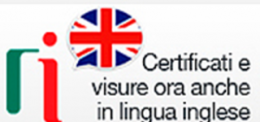 certificati e visure un inglese