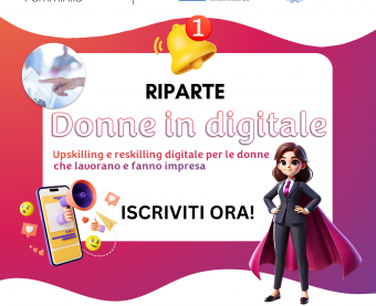 Donne in digitale: aperte le iscrizioni al percorso formativo Donne in digitale: aperte le iscrizioni al percorso formativo