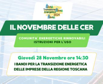 Il Novembre delle CER - Comunità Energetiche Rinnovabili: istruzioni per l’uso | Webinar del 28 novembre