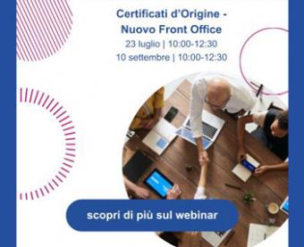 Nuova piattaforma certificati di origine: webinar per le imprese