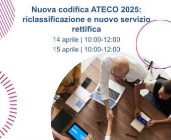 Nuova codifica Ateco: riclassificazione e servizio di rettifica