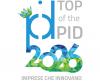 Logo "Top of the PID 2026 - Imprese che innovano". Grafica stilizzata in azzurro, grigio e verde con elementi geometrici a mosaico. Include la sigla "pid", l'anno "2026" e il claim "IMPRESE CHE INNOVANO".